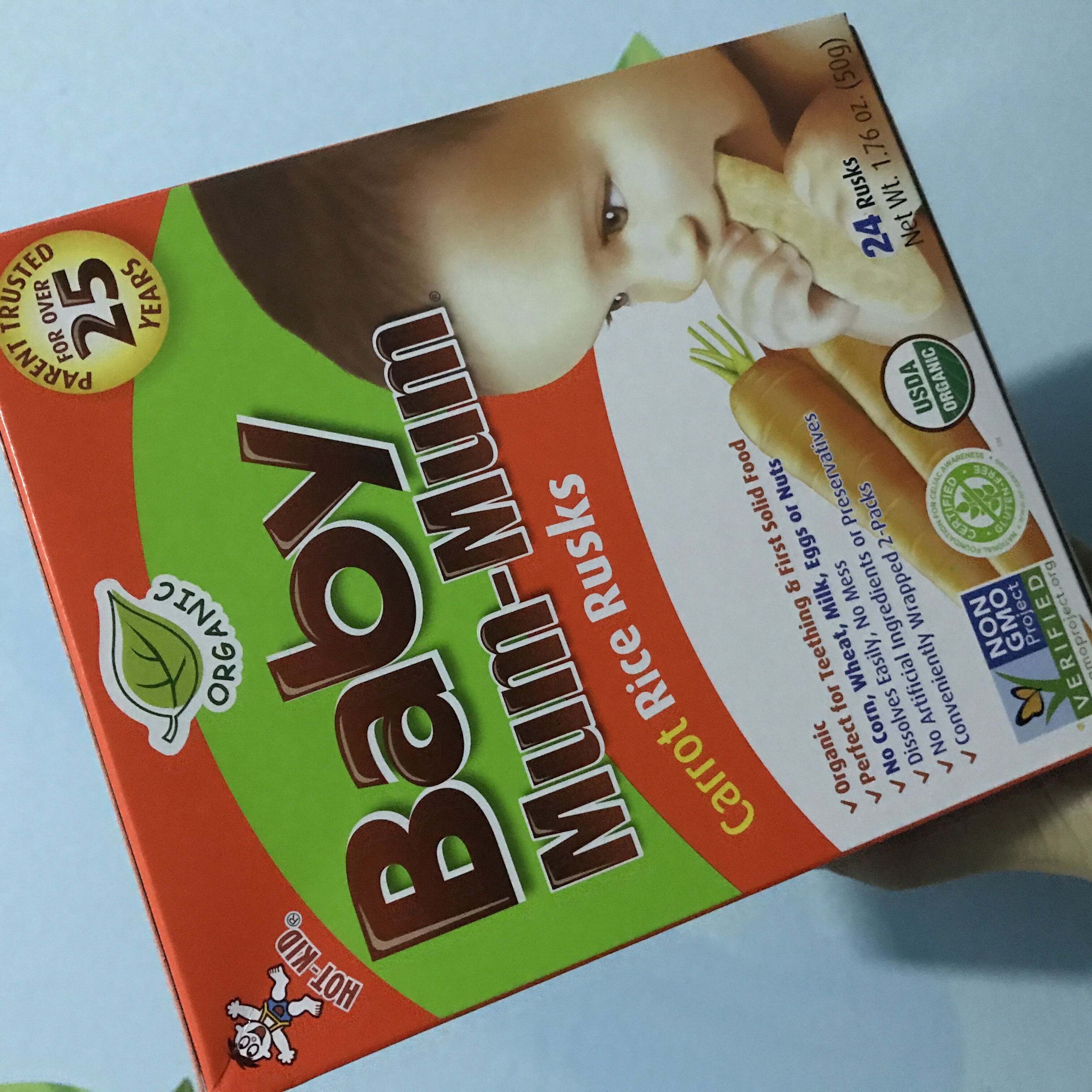 Baby Mum-Mum婴儿蔬菜味米饼磨牙饼干50g